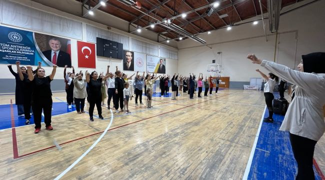Karaman'da Halk Sağlığı Haftası'nda pilates etkinliği 