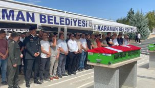 Karaman'da kalbine yenik düşen asker son yolculuğuna uğurlandı 