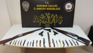 Karaman'da uyuşturucu ve silahlar ele geçirildi: 13 kişi tutuklandı 