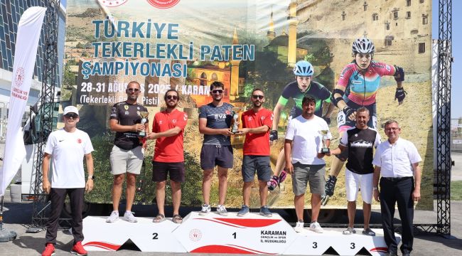 Karaman'da yapılan 'Tekerlekli Paten Türkiye Şampiyonası' sona erdi 