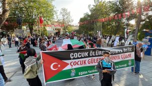 Karaman'da yüzlerce kişi Gazze için yürüdü 