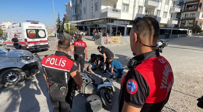 Kargo aracıyla çarpışan elektrikli bisikletin sürücüsü yaralandı 