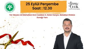 Yunus Çelik, seçim bürosu açılışı ve aday tanıtım töreni 25 Eylül'de.