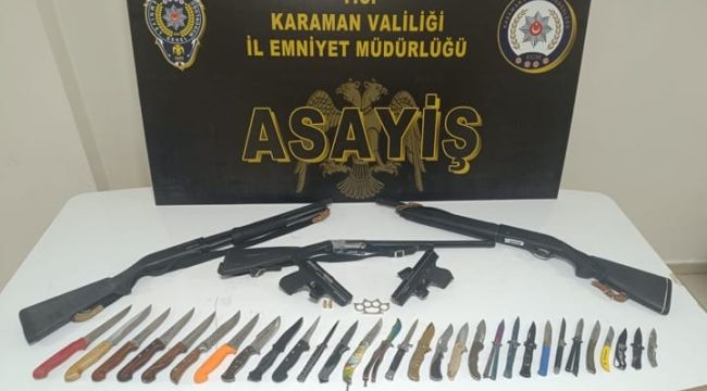 Karaman'da aranan 12 kişi tutuklandı