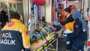 Karaman'da çalıştığı inşaattan düşen işçi yaralandı 