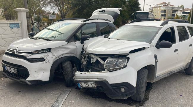 Karaman'da cipler çarpıştı: 1 yaralı 