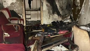 Karaman'da ev yangını korkuttu 