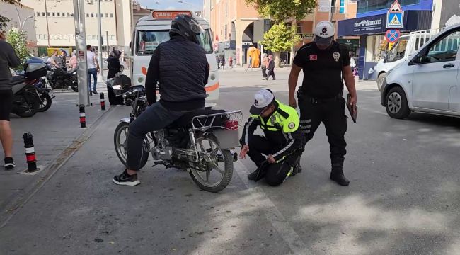 Karaman'da motosiklet denetimlerinde 159 sürücüye ceza kesildi 