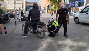 Karaman'da motosiklet denetimlerinde 159 sürücüye ceza kesildi 