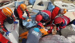 Karaman'da yapılan saha tatbikatı gerçeğini aratmadı 