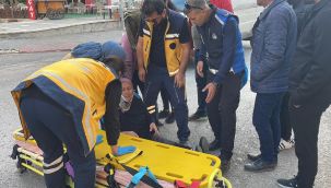 Otomobilin çarptığı yaşlı kadın yaralandı 