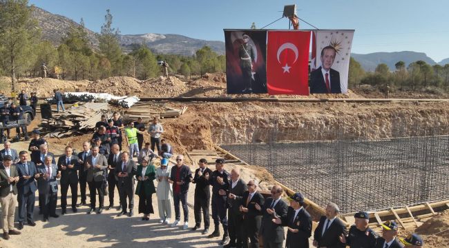 Bucakışla jandarma karakol binasının temeli törenle atıldı 