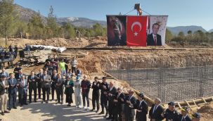 Bucakışla jandarma karakol binasının temeli törenle atıldı 