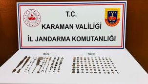 Jandarma çok sayıda tarihi eser ele geçirdi: 2 kişi tutuklandı 