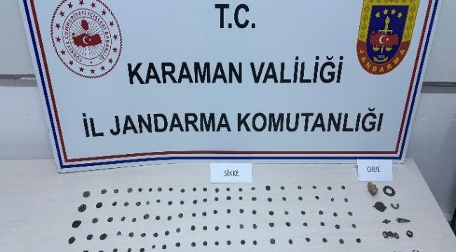 Karaman'da 148 adet tarihi sikke ele geçirildi: 10 tutuklama 