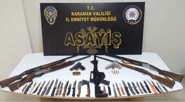 Karaman'da polisin yaptığı uygulamalarda yakalanan 11 kişi tutuklandı 