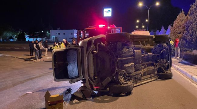 Karaman'da yaşanan kaza ucuz atlatıldı: 2 yaralı 