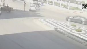 Motosiklet sürücüsü ölümden döndü 