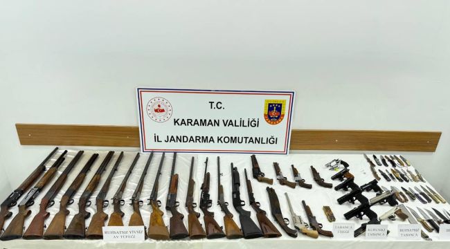 Jandarmadan silah operasyonu: 1 gözaltı 