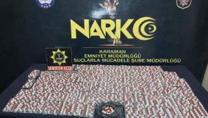 Karaman’da 2 bin 721 adet sentetik hap ele geçirildi 