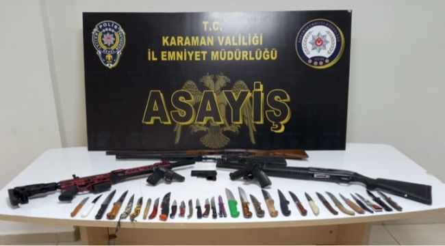 Karaman'da aranan 10 kişi tutuklandı