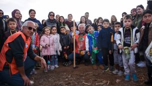 Karaman’da fidanlar toprakla buluşturuldu 