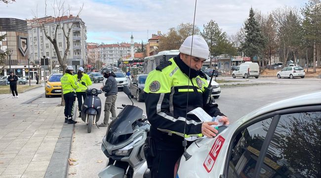 Karaman'da motosiklet denetimleri devam ediyor  