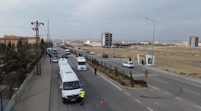 Karaman'da okul servislerine yönelik denetimler devam ediyor 