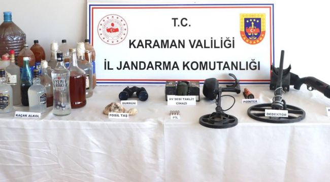 Karaman'da yeni yıl öncesi kaçak alkol operasyonu: 2 gözaltı 
