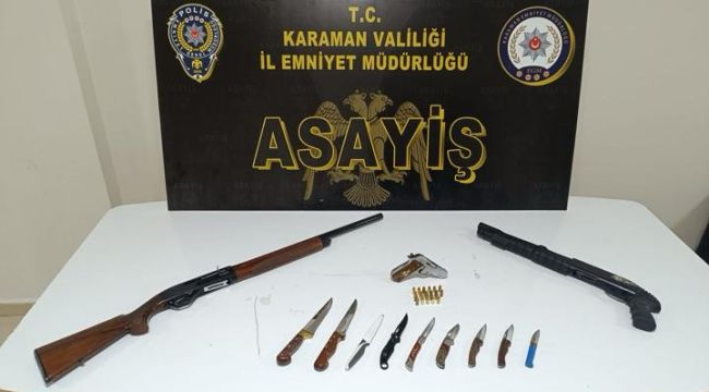 Karaman'da 5 bin 307 adet uyuşturucu hap ele geçirildi: 6 tutuklama