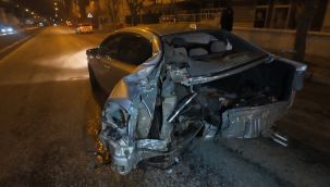 Karaman'da otomobil kazasında 2 kişi yaralandı  