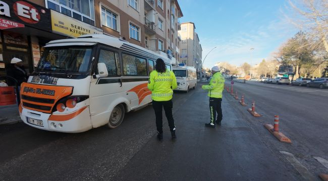 Karaman'da toplu ulaşım araçları denetlendi