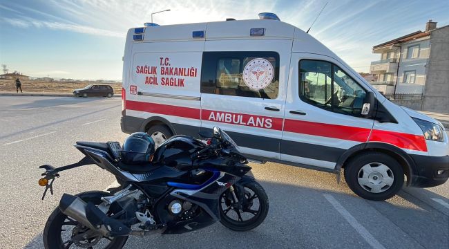 Ciple motosiklet çarpıştı: 1 yaralı