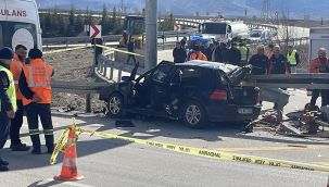 Karaman'da feci kaza: 2 ölü, 1 yaralı