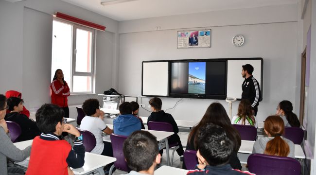 Karaman'da kürek sporu için okullarda yetenek taraması yapıldı 