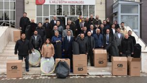 Karaman'da okullara spor malzemesi desteği 