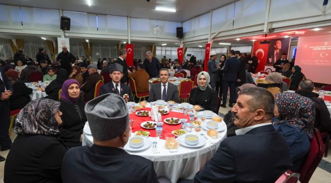 Karaman'da şehit yakınları ve gaziler 'Büyük Aile Sofrası'nda buluştu
