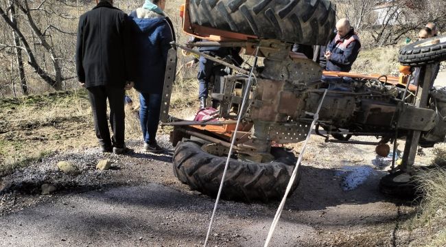 Karaman'da traktör kazası: 1 ölü, 1 yaralı 