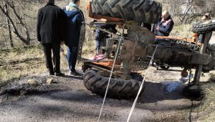 Karaman'da traktör kazası: 1 ölü, 1 yaralı 