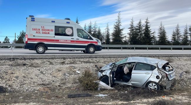 Otomobil şarampole takla attı: 1 yaralı 