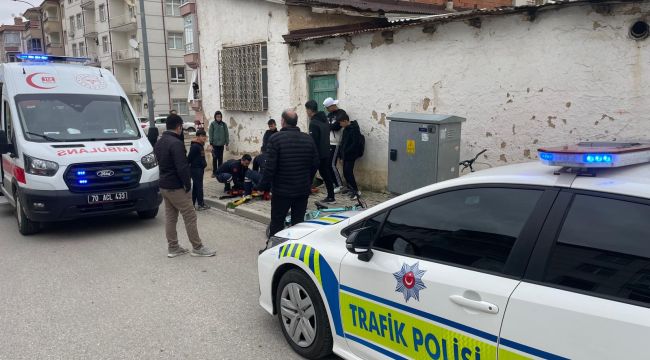 Karaman'da bisikletten düşen 13 yaşındaki çocuk yaralandı 