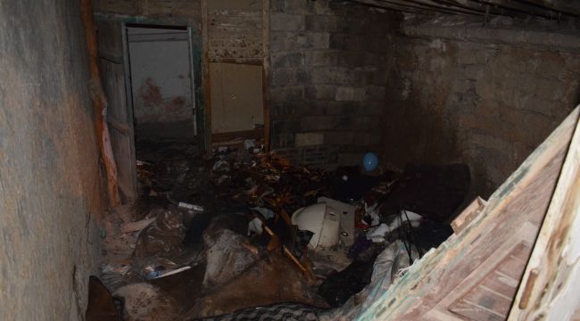 Karaman'da kömürlük yangını korkuttu 