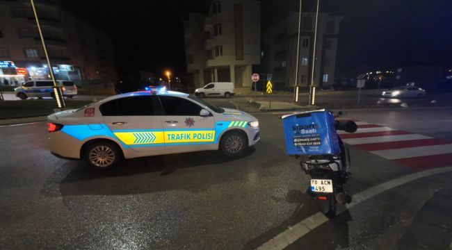 Karaman'da motosiklet kazası: 1 yaralı 