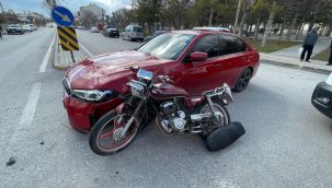 Karaman'da motosiklet kazası : 1 yaralı