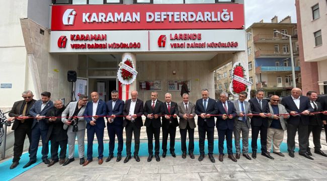Karaman'da Larende Vergi Dairesi dualarla açıldı 