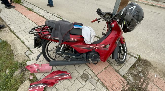 Karaman'da motosiklet kazası: 1 yaralı