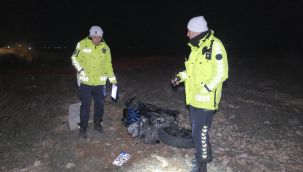 Minibüse arkadan çarpan motosiklet 70 metre sürüklendi: 1 yaralı 