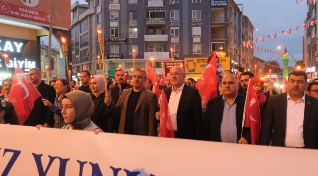 Karaman'da fener alayı düzenlendi