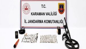 Karaman'da tarihi eser ele geçirildi: 12 tutuklama 