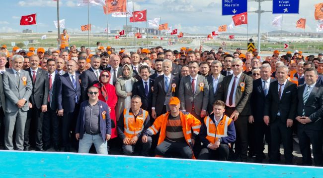 Karaman'da yeni çevre yolunun 1. etabı törenle açıldı 